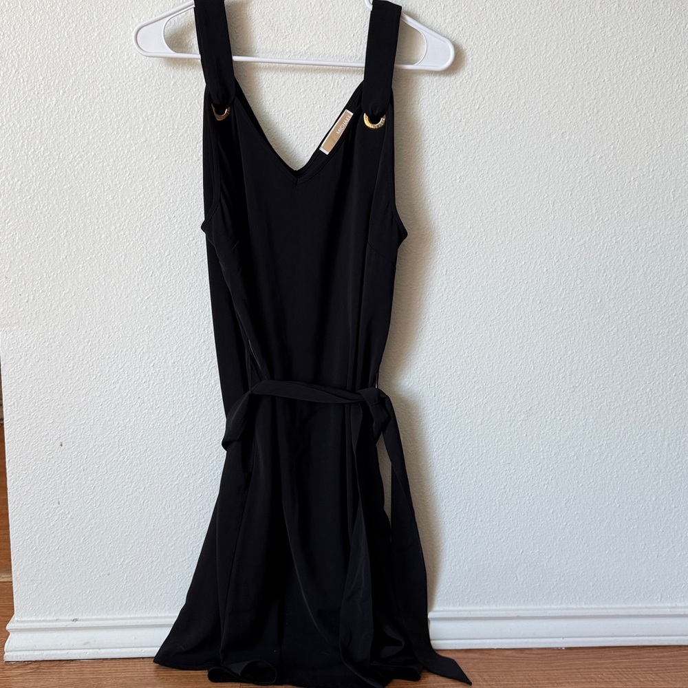 MICHAEL Michael Kors Black Dress with Gold Accent